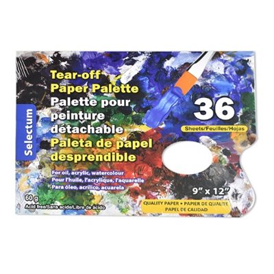 Palette de papier détachable 9" X 12" Palette de papier détachable 9" X 12"