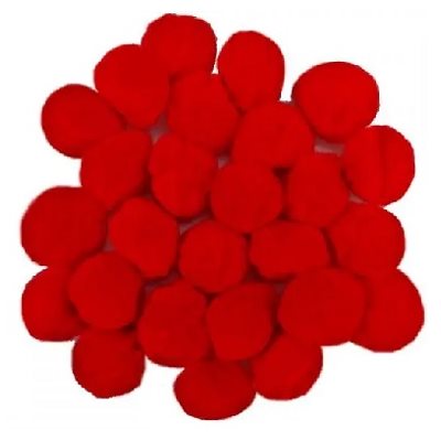 Pompons ROUGE 3 / 4" (19mm) 55 / pqt