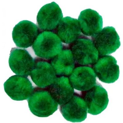 Pompons VERTS 3 / 4" (19mm) 55 / pqt Pompons VERTS 3 / 4" (19mm) 55 / pqt