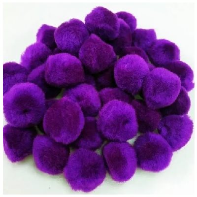 Pompons POURPRES 3 / 4" (19mm) 55 / pqt Pompons POURPRES 3 / 4" (19mm) 55 / pqt