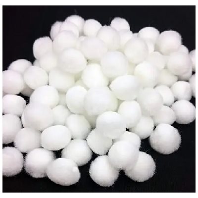 Pompons BLANCS 3 / 4" (19mm) 55 / pqt Pompons BLANCS 3 / 4" (19mm) 55 / pqt