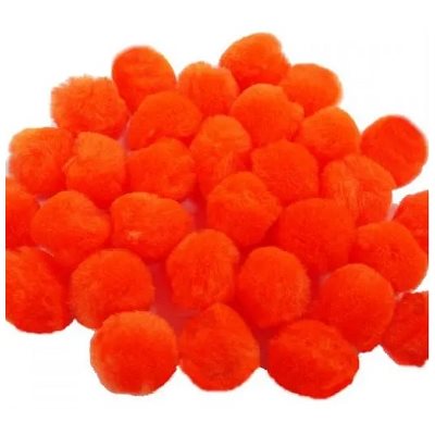 Pompons ORANGES 3 / 4" (19mm) 55 / pqt