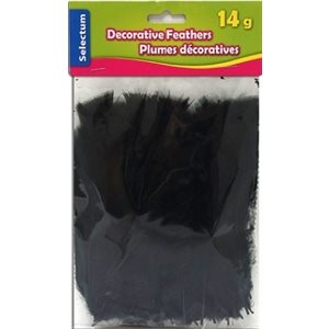 Plumes décoratives NOIRE 14g / pqt