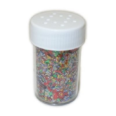 Paillettes en particules MULTICOLORE Salière 12g Paillettes en particules MULTICOLORE Salière 12g