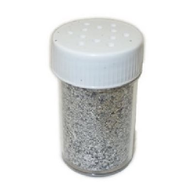Paillettes en particules ARGENT Salière 12g