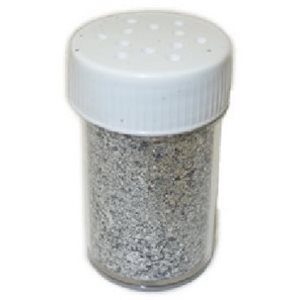 Paillettes en particules ARGENT Salière 12g