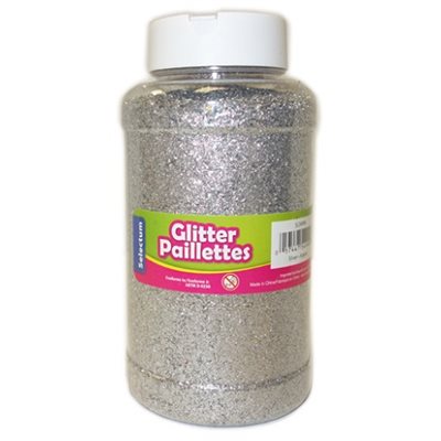 Paillettes en particules ARGENT Salière 454g Économique Paillettes en particules ARGENT Salière 454g Économique