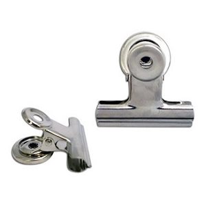 Pince-Notes Magnétiques en métal argenté 2" (50mm)