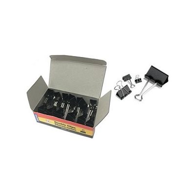 Pinces-Notes repliables, Acier trempé, 1 5 / 8" (42mm) 12 / bte Pinces-Notes repliables, Acier trempé, 1 5 / 8" (42mm) 12 / bte