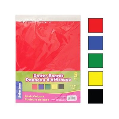 Carton Bristol 11X14" COULEURS PRIMAIRES :: (5 / Pqt) Carton Bristol 11X14" COULEURS PRIMAIRES :: (5 / Pqt)