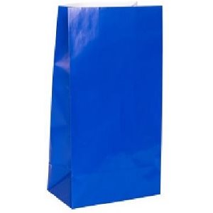Sacs de papier couleur BLEU ROYAL - 12 / Pqt