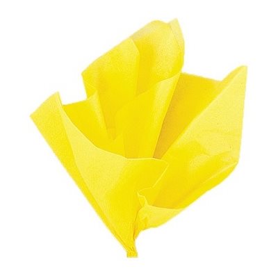 Papier de soie 20"X26" JAUNE 10 / Pqt