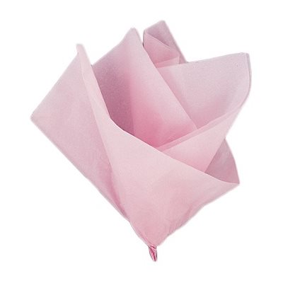 Papier de soie 20"X26" ROSE PÂLE 10 / Pqt