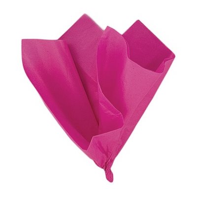 Papier de soie 20"X26" ROSE VIF 10 / Pqt