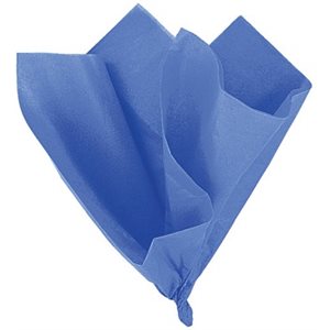 Papier de soie 20"X26" BLEU ROYAL 10 / Pqt