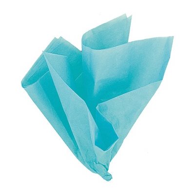 Papier de soie 20"X26" TURQUOISE 10 / Pqt