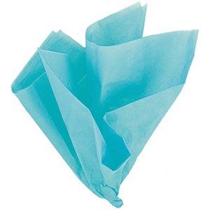 Papier de soie 20"X26" TURQUOISE 10 / Pqt