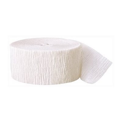 Papier Crêpe en rouleau BLANC 1 3 / 4"X81 pieds Papier Crêpe en rouleau BLANC 1 3 / 4"X81 pieds