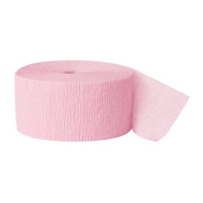 Papier Crêpe en rouleau ROSE PÂLE 81' X 1.75'' (25) 2 / pqt