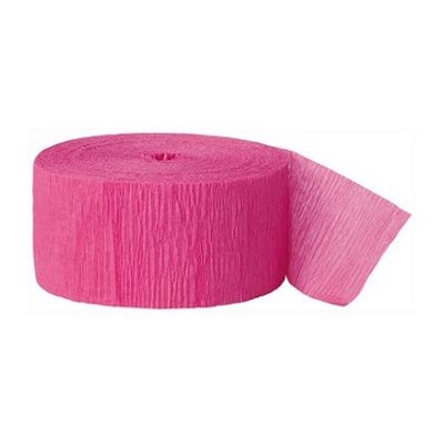 Papier Crêpe en rouleau ROSE VIF 81' X 1.75'' (25) 2 / pqt