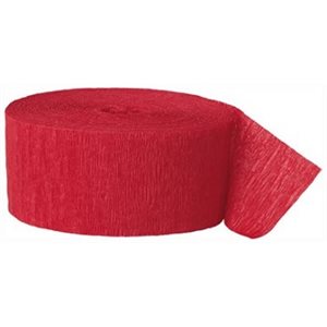 Papier Crêpe en rouleau ROUGE 81' X 1.75'' (25) 2 / pqt