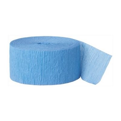 Papier Crêpe en rouleau BLEU PÂLE 81' X 1.75'' (25) 2 / pqt Papier Crêpe en rouleau BLEU PÂLE 81' X 1.75'' (25) 2 / pqt