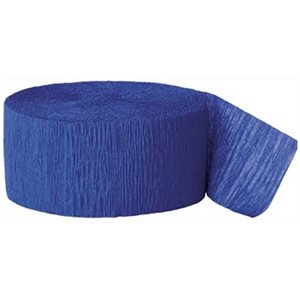 Papier Crêpe en rouleau BLEU Foncé 81' X 1.75'' (25) 2 / pqt