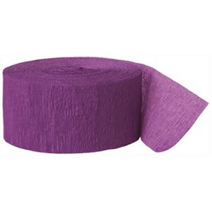 Papier Crêpe en rouleau VIOLET FONCÉ 81' X 1.75'' (25M) 2 / pqt