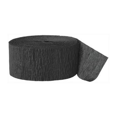 Papier Crêpe en rouleau NOIR 81' X 1.75'' (25M) 2 / pqt Papier Crêpe en rouleau NOIR 81' X 1.75'' (25M) 2 / pqt
