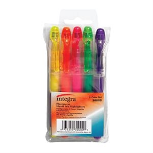 Surligneurs liquide Integra 5 Couleurs